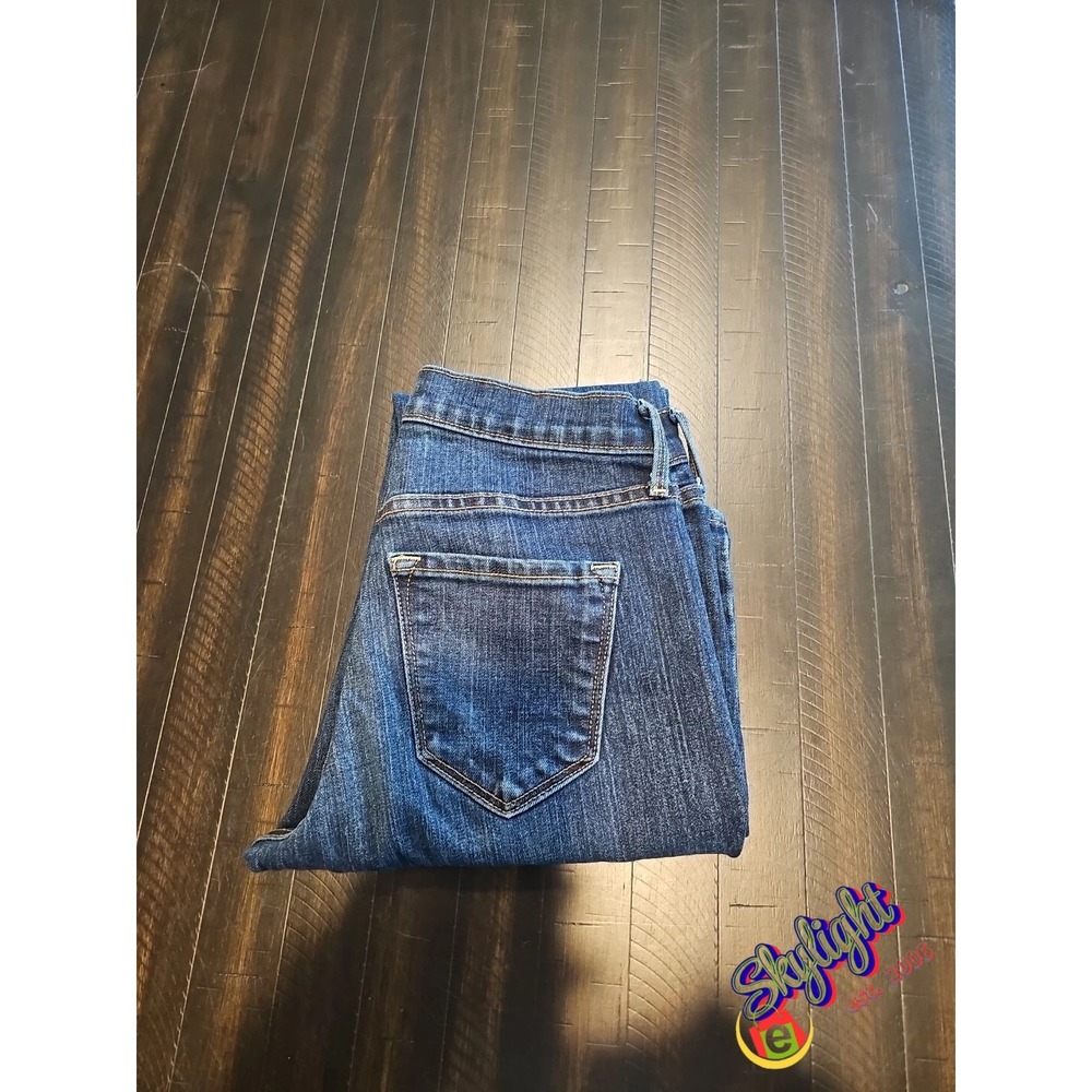 Old Navy Women Blue Boot Cut Curvy Profile Mid Rise Casual Denim Jean Sz 0 28x32